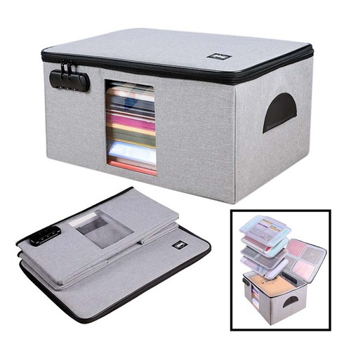 Files Bag Briefcase Document Certificates Organizer Multilayer Large Capacity Travel Document Storage Bag Box Home Office Use ► Photo 1/6