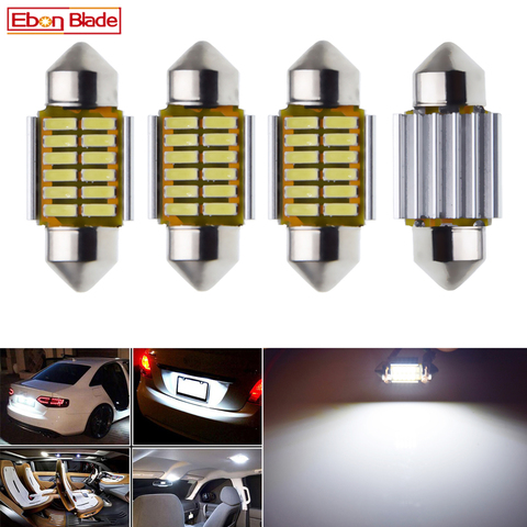 4Pcs Festoon Car LED Bulb Lights 28mm C5W 1.10