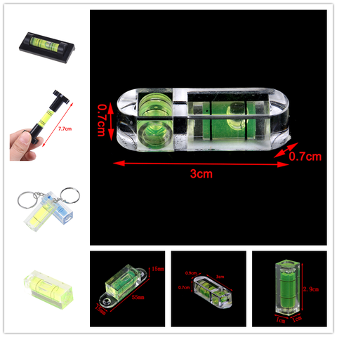 1pc Or 2pcs Portable Mini Spirit Level Measurement Instrument T-type Round Square Spirit Level Bubble Level 9 Styles ► Photo 1/6