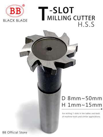 BB T Slot Milling Cutter for Metal HSS Woodruff Key Seat Router Bit Thickness 1-12mm Diameter 8-50mm ► Photo 1/6