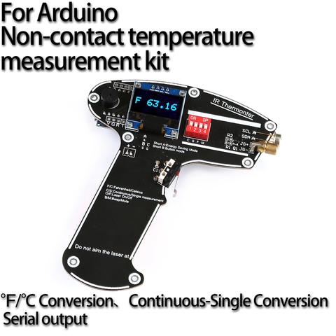 For Arduino DIY  Kit Non-Contact IR Handheld Laser Digital Infrared Temperature OLED Display MLX90614 Temperature Sensor ► Photo 1/1