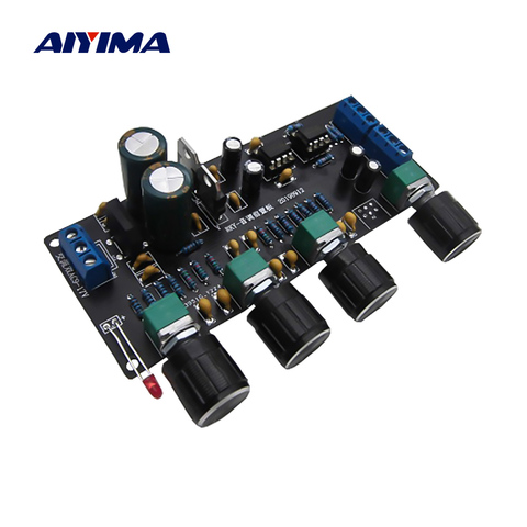 AIYIMA NE5532 Preamp Amplifier Tone Board Class A Preamplifier Tweeter Midrange Bass Volume Control ► Photo 1/5