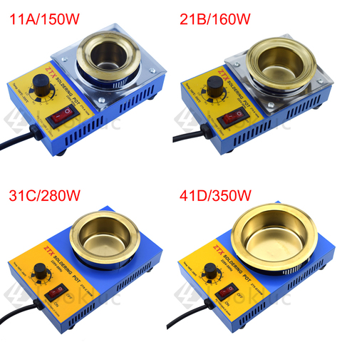 1pcs EU Plug  High Quality Temperature Controlled Soldering Pot Melting Tin Pot Tin Cans ► Photo 1/6