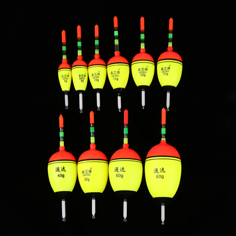 New 2pcs Plastic 6g-80g Night Glowing Fishing Floats EVA Luminous float Fishing Floats Night Floats Fishing Accessories ► Photo 1/6