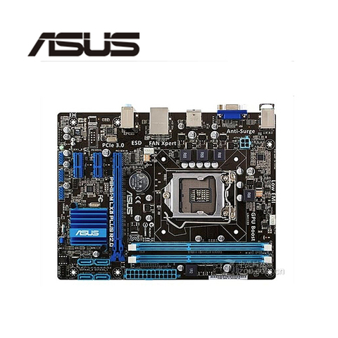 For ASUS P8H61-M LX3 PLUS R2.0 Computer Motherboard LGA 1155 DDR3 For Intel H61 P8H61 Desktop Mainboard  SATA II PCI-E X16 Used ► Photo 1/1