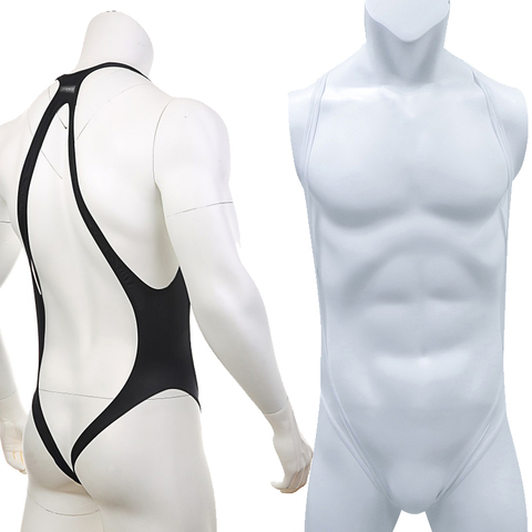 Sexy Men Backless Bodysuit Transparent Lingerie Jumpsuit Strap Costume Shaper Exotic Jumpsuit One-Piece Clothing ► Photo 1/6