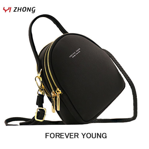 YIZHONG Leather Mini Backpacks Purse for Women Ladies Bookbag MultiFunction Luxury Shoulder Bag Small School Backpack Mochila ► Photo 1/6