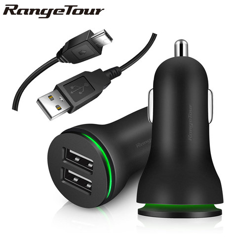 Dual USB Car Charger 5V 3.1A for Car DVR Smart Phone 12V-24V Cigarette Lighter Socket Power 2 Port Fast Charging Car Adapter ► Photo 1/6