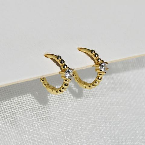 New 925 Sterling Silver Earring Fashion Simple Zircon Gold Ear Ring Ear Bone Ear Buckle Wild Trend Female Girl Silver Ear Jewelr ► Photo 1/6