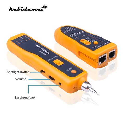 kebidumei Wire Tracker Tracer Toner Telephone Ethernet LAN Network Cable Tester Detector Line Finder For RJ11 RJ45 Cat5 Cat6 ► Photo 1/6