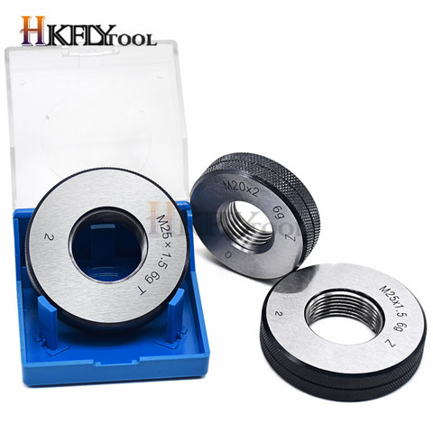 Thread ring gauge M2-M30 GO/NO GO Gage Metric Gauge 6g accuracy Precision external Screw Gage Fine,Pitch Thread Test Tool 2pcs ► Photo 1/6