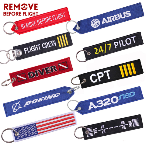 Travel Luggage Bag Tag Label Remove Before Flight Keychains Pilot Aviator Accessories Car Keychain Flight Crew Aviation Gifts ► Photo 1/5