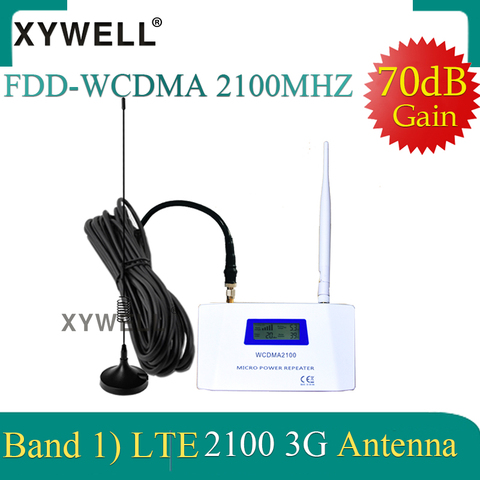 XYWELL 70dB Gain W-CDMA 2100MHz 3G Mobile Signal Booster 3G 2100 MHz UMTS Signal Repeater Cell Phone WCDMA Amplifier 4g Antenna ► Photo 1/6