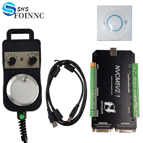 NVCM CNC controller MACH3 USB interface board for stepper motor brand new 3-axis 4-axis 5-axis 6-axis electronic handwheel ► Photo 1/6
