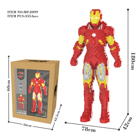 Building Blocks Iron Man Marvel Avengers Diamond Micro Bricks Adults Kids Toys