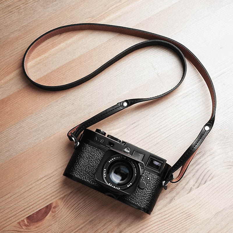 Vintage Handmade Genuine Leather Camera Strap Shoulder Sling Belt
