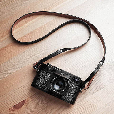 Vintage Handmade Genuine Leather Camera Strap Shoulder Sling Belt For Leica M10 MP M262 Q2 Canon Nikon Sony Fujifilm XT4 X100V ► Photo 1/6