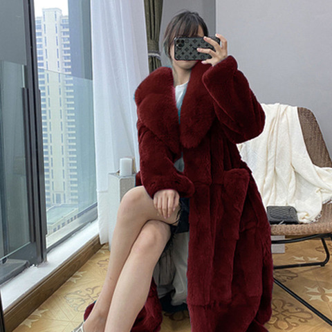 Winter Warm Thick Women Fur Coat 2022 New Large size High Quality Fashion Loose Temperament Women Fur Coat Outerwear JK224 ► Photo 1/6