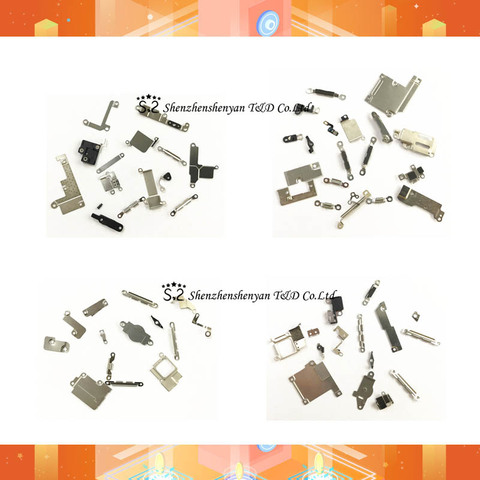 1set Inner Accessories for iPhone 5 5S 6 6s Plus 7 8 plus se Inside Small Metal Parts Holder Bracket Shield Plate Set Kit ► Photo 1/6