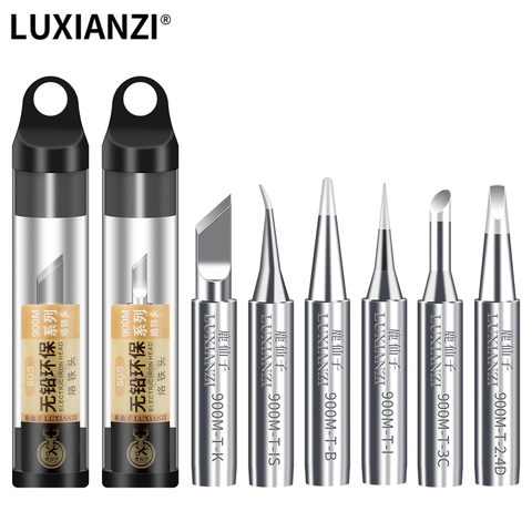 LUXIANZI 1pcs Lead Free Soldering Iron Tips Copper 900M Tip Soldering BGA Welding Tips K/1.5K/SK/3C/B/IS/I/2.4D SGS High Quality ► Photo 1/6