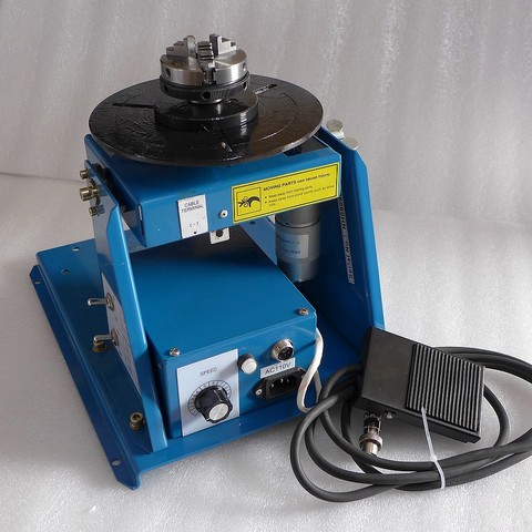 Shipment From Russia 220V BY-10 Mini Welding Positioner Turntable Table 3 Jaw Lathe Chuck K01-63 Pipe Semi-Automatic ► Photo 1/6