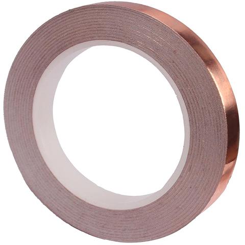 1 Roll 6MM X 20M Single Conductive Copper Foil Tape Strip Adhesive High Temperature Tape ► Photo 1/6