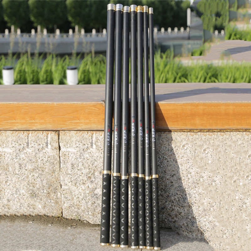 Telescopic Fishing Rod Carbon Fiber Stream Carp Fishing Hand Pole Freshwater 