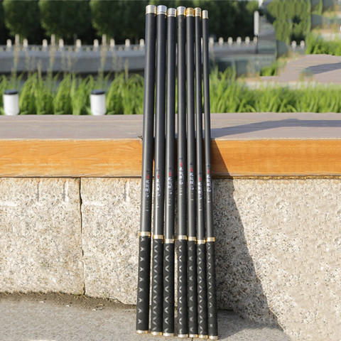 High Quality Carbon Fiber Telescopic fishing rods Power Hand Pole 2.7M-10M ultra light hard freshwater carp stream rod ► Photo 1/6