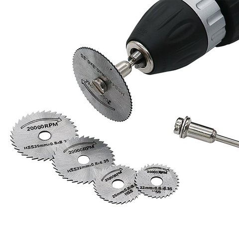 7pcs set Mini HSS Circular Saw Blade Rotary Tool For Dremel Metal Cutter Power Tool Set Wood Cutting Discs Drill Mandrel Cutoff ► Photo 1/6