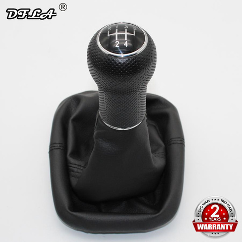 For Seat Leon 2000 2001 Toledo 1999 2000 2001 Car-Styling 5 Speed Gear 23 mm Hole Gear Lever Stick Shift Knob Leather Boot ► Photo 1/1