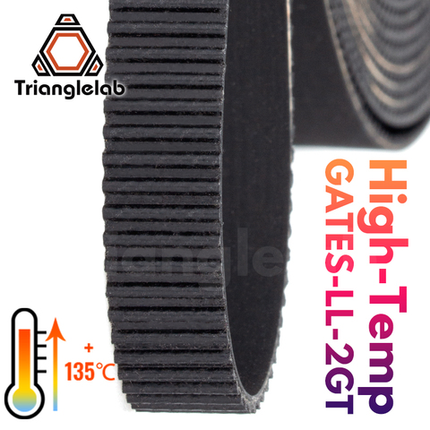 trianglelab Heat-resistant 135℃(273℉) GATES-LL-2GT 2GT belt synchronous belt GT2 Timing belt Width 9MM/6MM for 3D Printer ► Photo 1/4