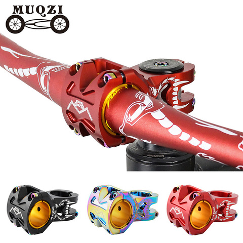 MUQZI MTB Fixed Gear Road Bike Short Stem  31.8 / 35 * 50mm 0 Degree Super Light Aluminum Alloy  Cross-Country ► Photo 1/6