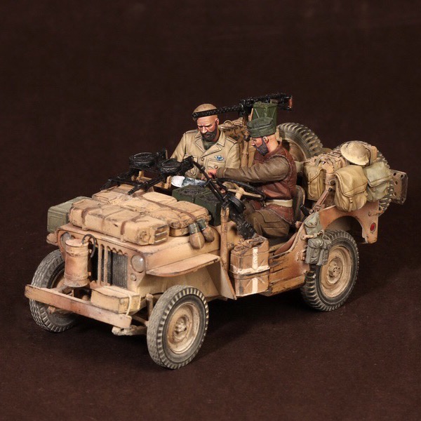 1/35 Resin Model Figure GK, Military theme （Two people don't have a car）Unassembled and unpainted   kit ► Photo 1/6