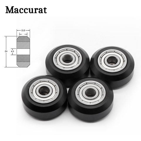 5/10PCS Openbuilds Plastic wheel POM with Bearings big Models Passive Round wheel Idler Pulley Gear perlin wheel for CR10 Ender3 ► Photo 1/6