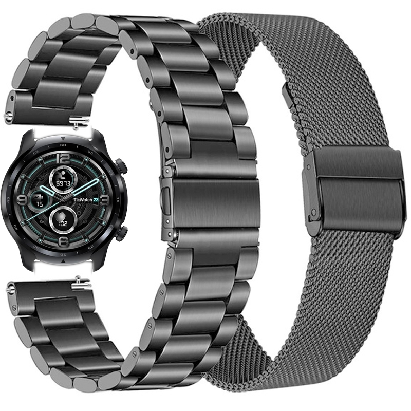Stainless Steel Strap For TicWatch Pro 3/3 GPS Smart Watch Band