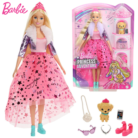 Original Barbie Dolls Pet Dog Set Princess Assortment Toys for Girls Children Birthday Gifts Toys Kid Bonecas Baby Dolls Fashion ► Photo 1/6