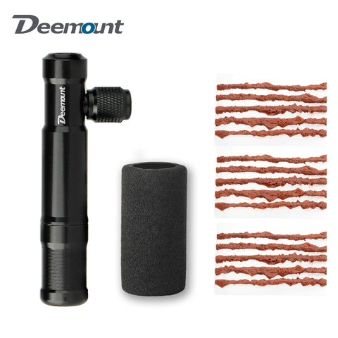 Deemount Tubeless Tire Puncture Service Tool Fits Threaded CO2 Cartridge Inflate Bicycle Presta Schrader W/ 15 Stripes TOL-171 ► Photo 1/6