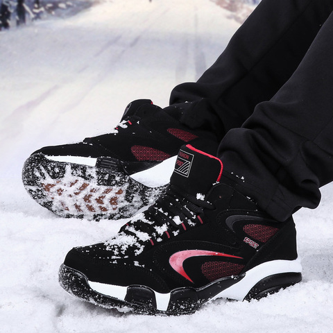Unisex Winter Keep Warm Sneakers Men Women Snow Boots Waterproof Couple Outdoor Fur Plush Outdoor Sports Shoes Big Size 46 47 48 ► Photo 1/6