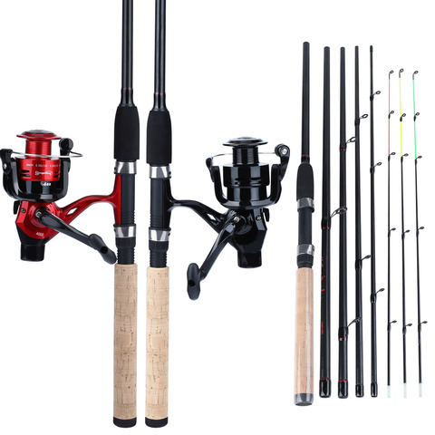 Sougayilang Carp Fishing Rod Reel Combo with 3M 9.8Ft Spinning Fishing  Feeder Rod and 4BB Carp Fishing Reels Rod Line Set - Price history & Review