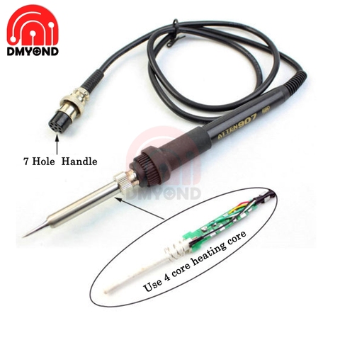 7 Hole 936 Electric Soldering Iron Handle Elect Iron Soldering Welding Station Repair Tool Hot Gun For AT936b AT907 AT8586 ► Photo 1/6