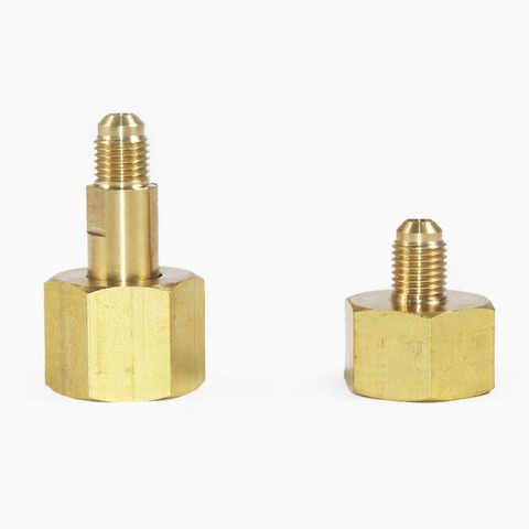 brass fitting Air conditioning nitrogen bottle adapter Inch Fluorine Pipe SAE1/4 cap ► Photo 1/4