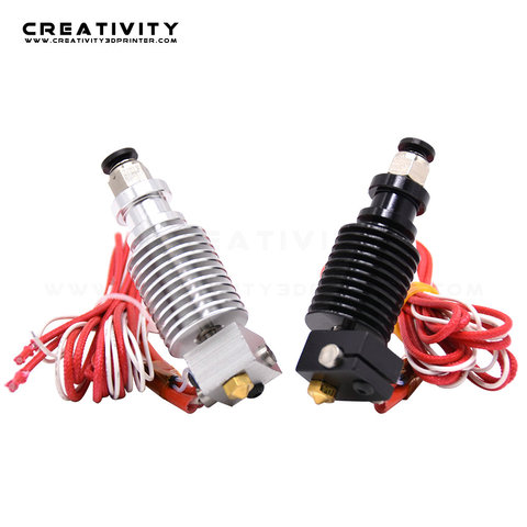 Free Shipping 3D Printer Partse E3D V6 hotend Kit Remote extruder 1.75/0.4mm Nozzle 12V/24V j-head  hot end extruder ► Photo 1/6