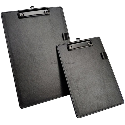 PU Leather A4 A5 File Paper Clip Board Writting Pad Folder Document Holder with Pen Clip Office School Stationery ► Photo 1/6