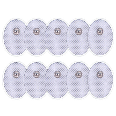10Pcs Reusable Self Adhesive Gel Electrode Pads For Tens Physiotherapy EMS Nerve Muscle Stimulator Body Massager 3.5mm Plug ► Photo 1/1