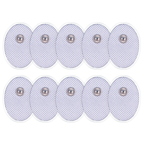 10Pcs Reusable Self Adhesive Gel Electrode Pads For Tens Physiotherapy EMS Nerve Muscle Stimulator Body Massager 3.5mm Plug ► Photo 1/1