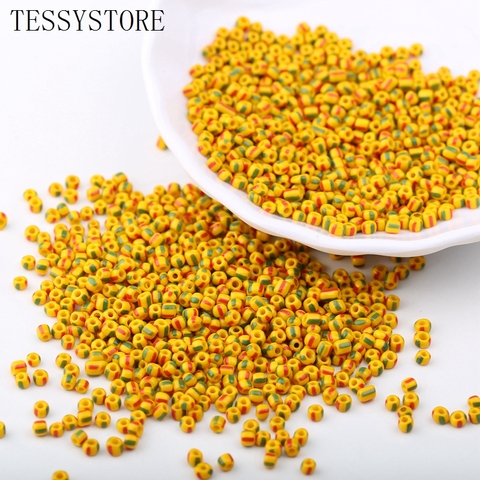 19g/400pcs 3mm Solid Color Stripe Round Hole Glass Seed Beads Crystal Beads For Jewelry Making Necklace Charms Accessories ► Photo 1/6