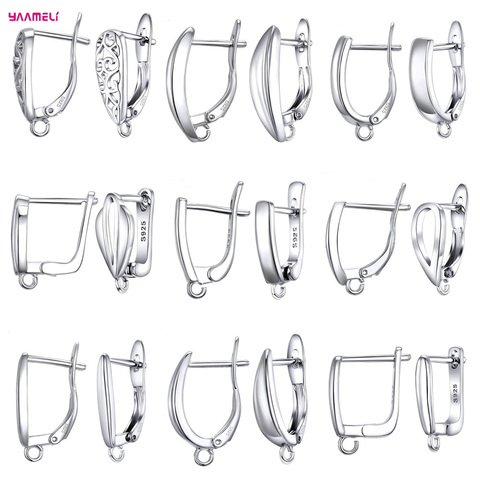 DIY Jewelry 925 Sterling Silver Earrings Clasps Hooks For Women Handmade Making Accessories Fashion Design Wholesale ► Photo 1/6