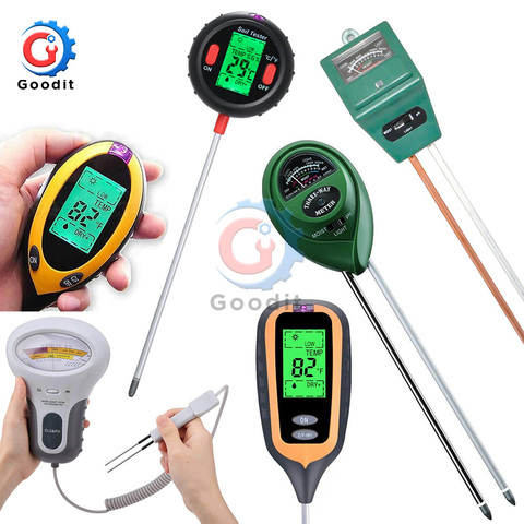 3 4 5 in 1 CL2 Soil Ph Meter Soil Tester PH Moisture Meter Temperature Sunlight Intensity Measurement Analysis Acidity Alkali ► Photo 1/6