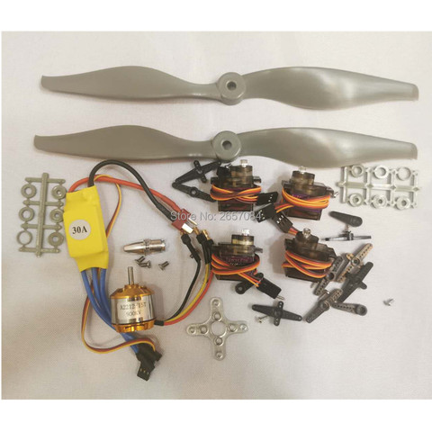 A2212 2212 930Kv Brushless Motor 30A ESC Motor Mount 1060 Propeller MG90 9G Micro Servo for RC Fixed Wing Plane Helicopter ► Photo 1/6