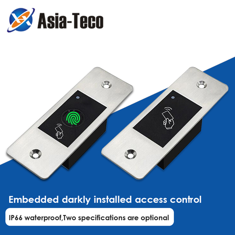 RFID Reader Keyless Door Opener Metal  Access Control scanner 800 users Mini  IP66 Waterproof Embedded Fingerprint reader ► Photo 1/6
